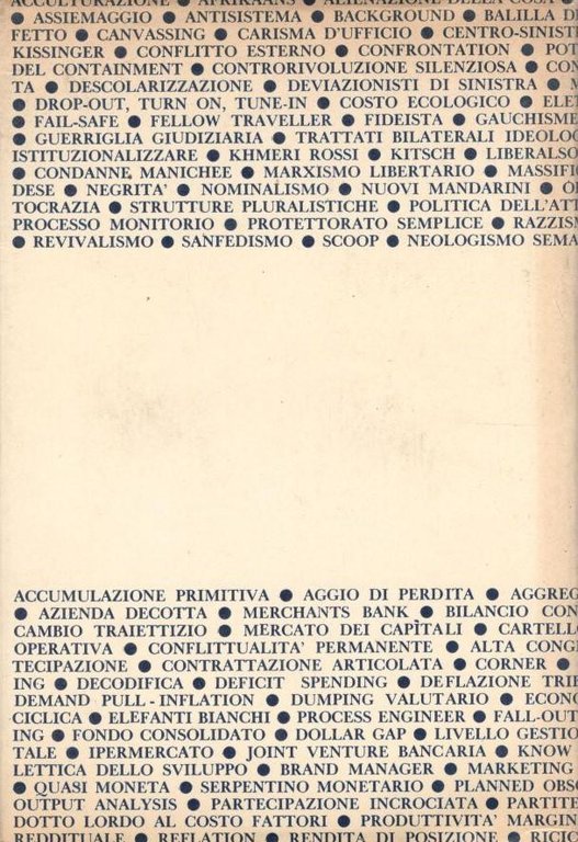 Prontuario dei termini politici economici sociali in uso in Italia