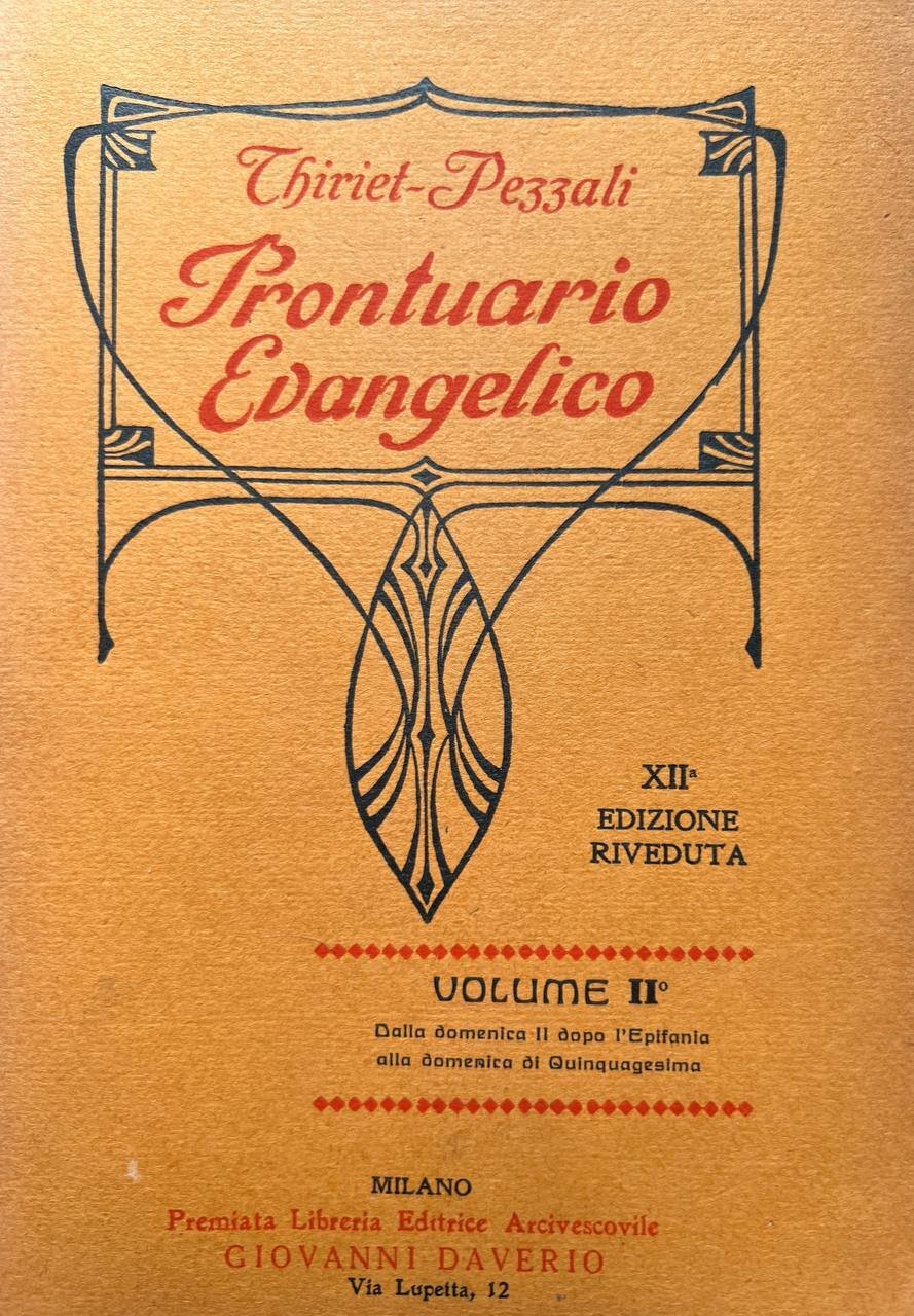Prontuario evangelico di tutte le domeniche. Volume II