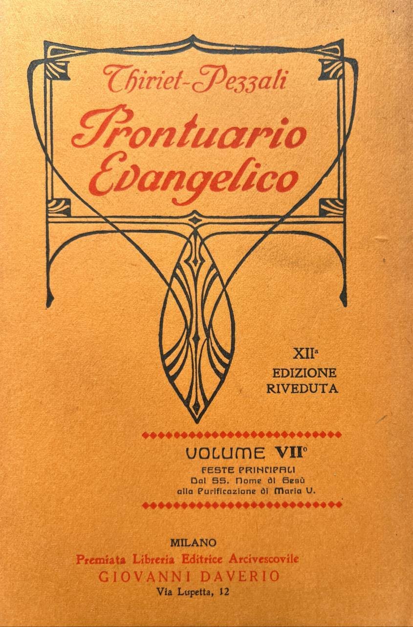Prontuario evangelico di tutte le domeniche. Volume VII | Immagine principale