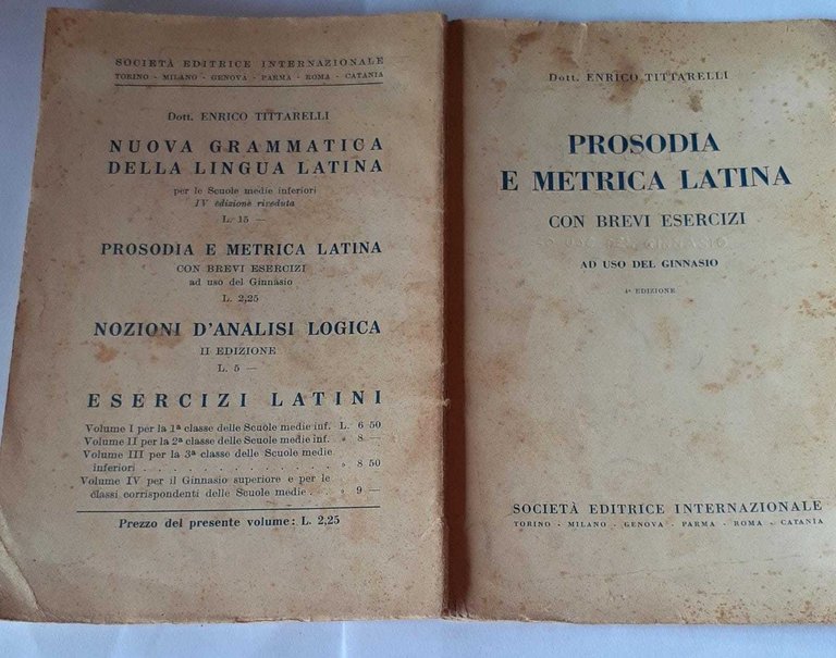 Prosodia e metrica latina con brevi esercizi ad uso del …