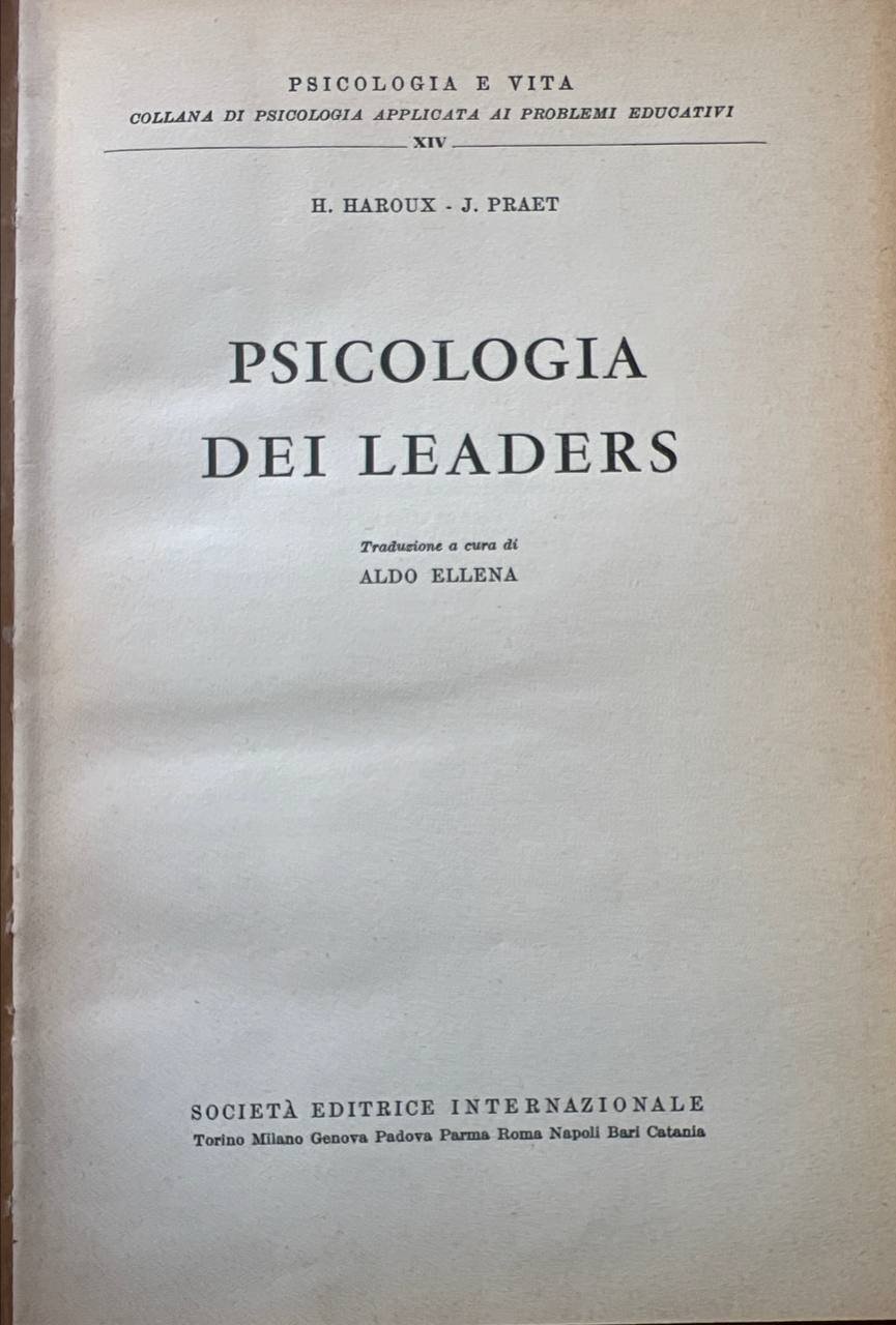 Psicologia dei leaders.