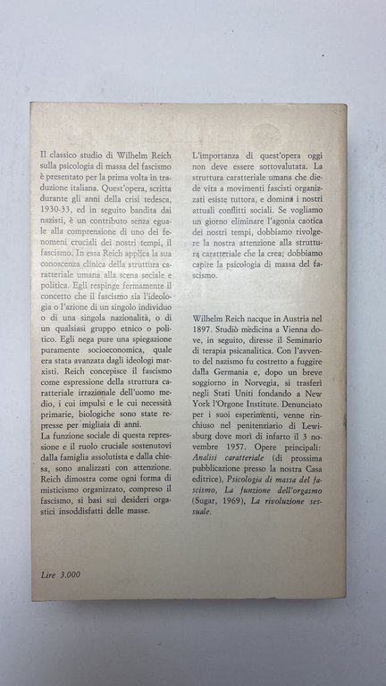 Psicologia di massa del fascismo