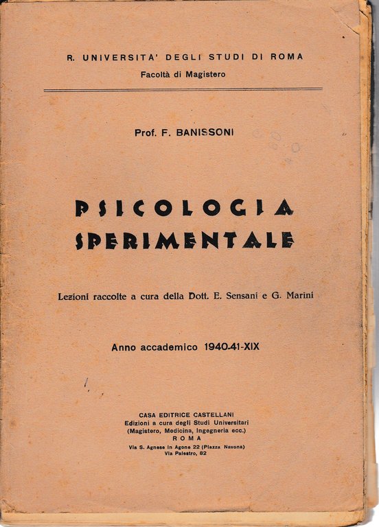 Psicologia sperimentale