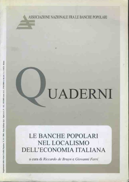 Quaderni. Le banche popolari nel localismo dell'economia italiana | Immagine Gallery 2