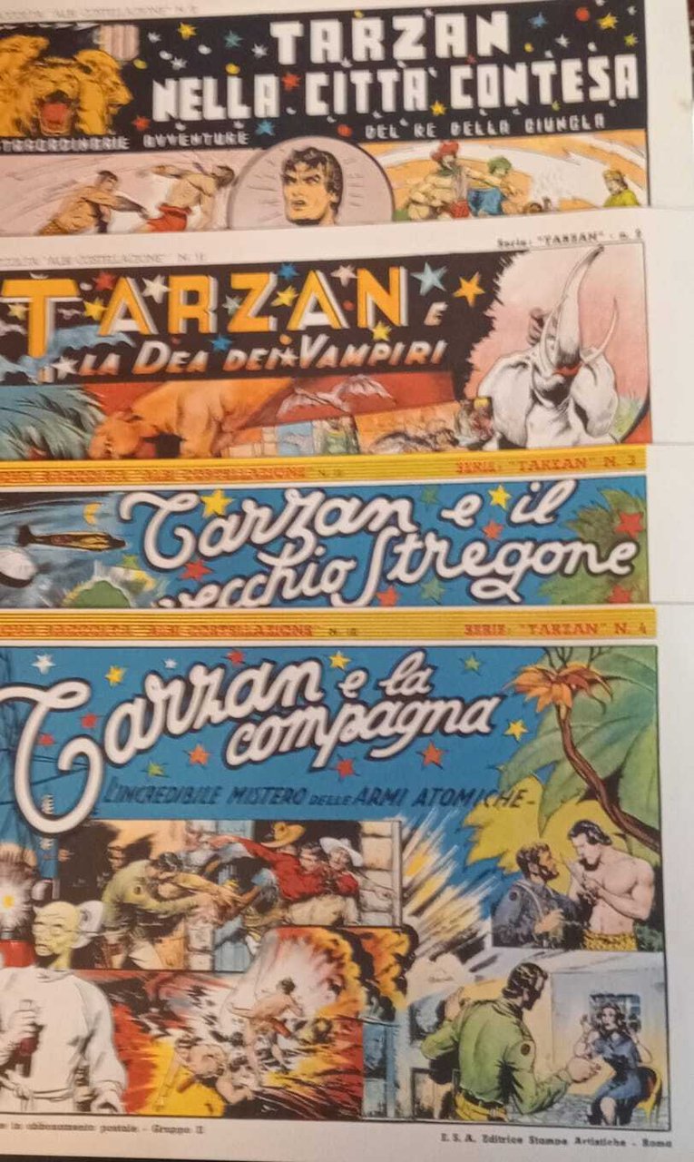Raccolta "Albi costellazione", serie Tarzan n. 1/4. | Immagine principale