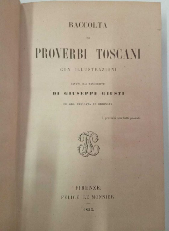 Raccolta di proverbi toscani con illustrazioni | Immagine Gallery 2