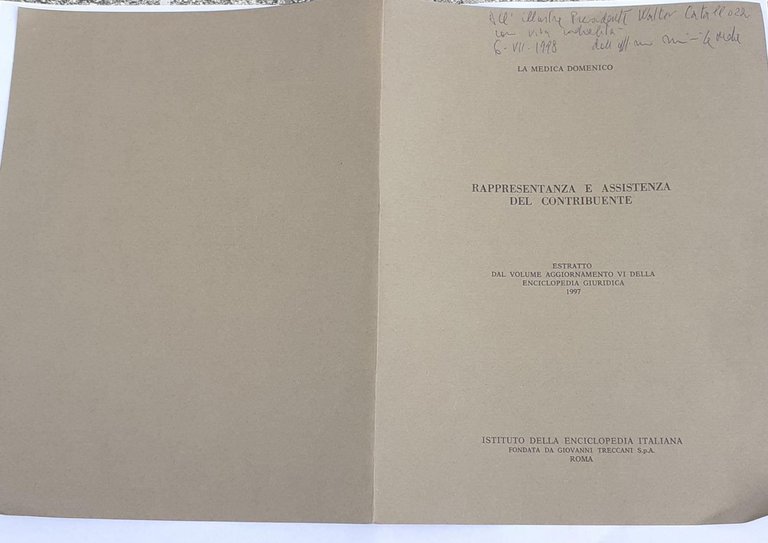 Rappresentanza e assistenza del contribuente