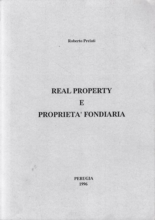 Real Property e Proprietà Fondiaria | Immagine Gallery 3