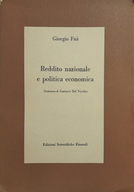 Reddito nazionale e politica economica