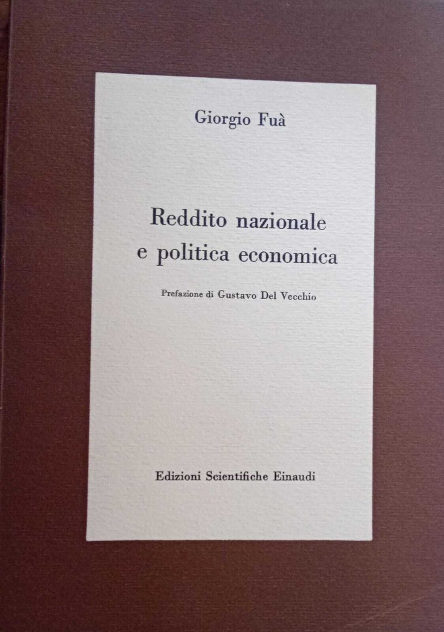 Reddito nazionale e politica economica