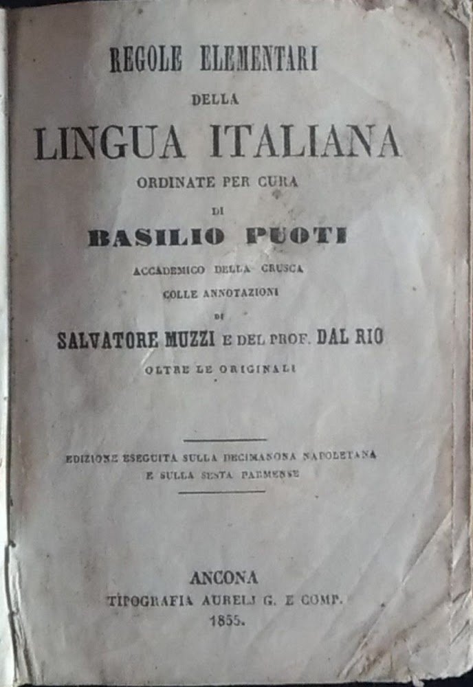 Regole elementari della lingua italiana
