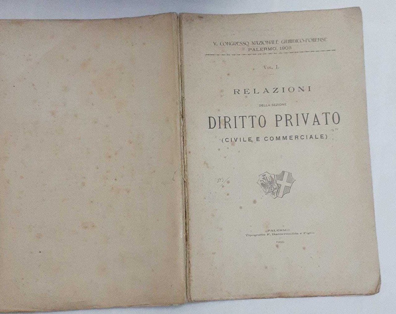 Relazioni della sezione diritto privato (civile e commerciale). Volume 1