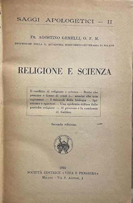 Religione e scienza