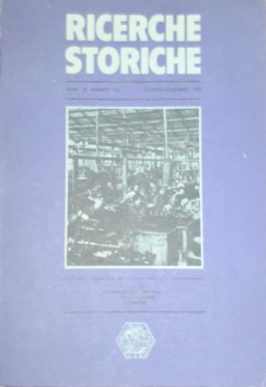 Ricerche storiche. Anno IX N.2-3. maggio-dicembre 1979. | Immagine principale