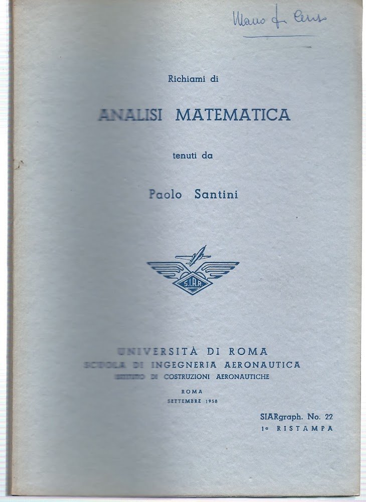 Richiami di analisi matematica