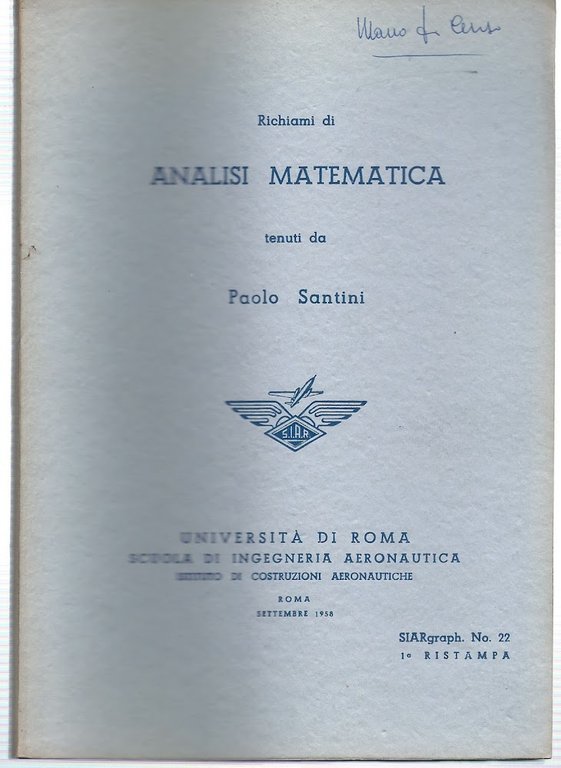 Richiami di analisi matematica