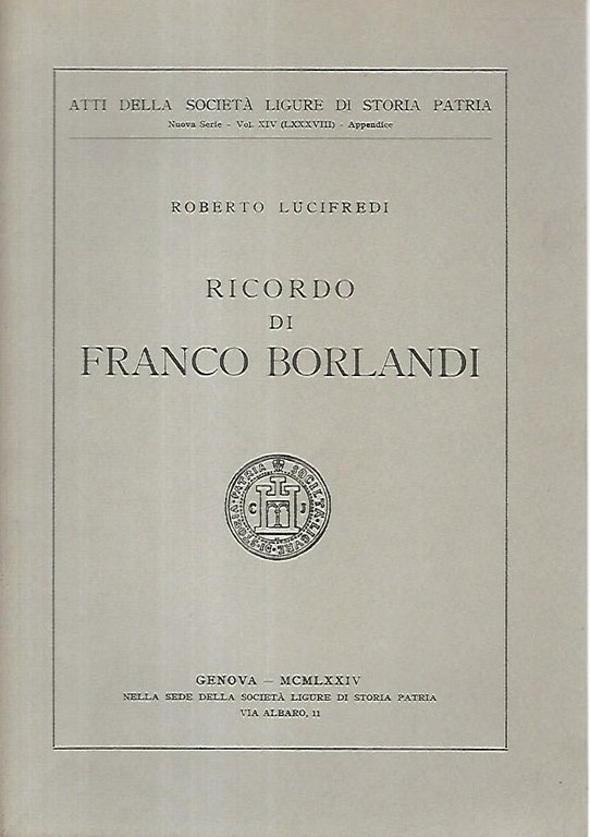 Ricordo di Franco Borlandi | Immagine Gallery 3