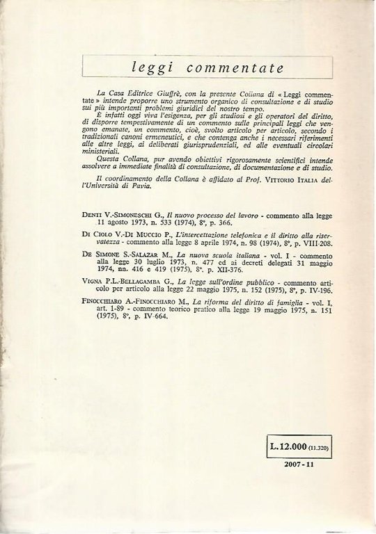 Riforma del diritto di famiglia. Volume I