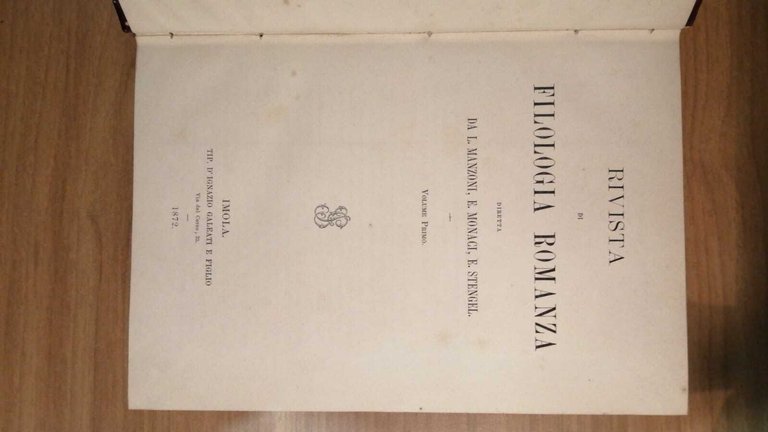 Rivista di filologia romanza, Volume 1