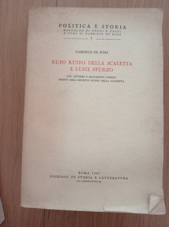 Rufo Ruffo della scaletta e Luigi Sturzo | Immagine Gallery 2