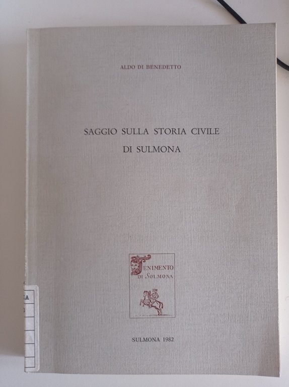 Saggio sulla storia civile di Sulmona
