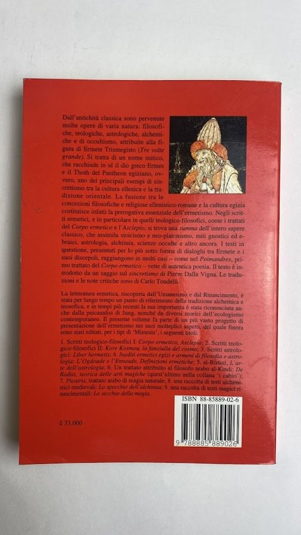 Scritti filosofici. Corpo ermetico, Asclepio (Vol. 1)