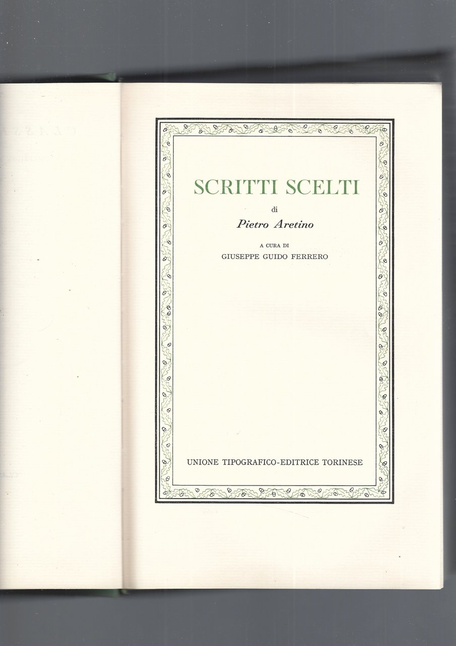 SCRITTI SCELTI