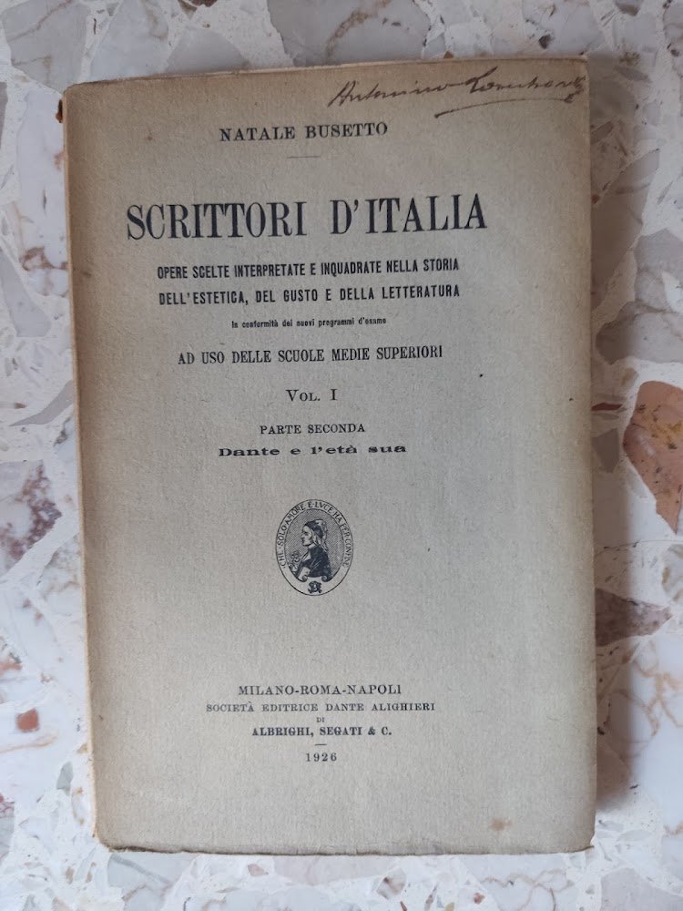 Scrittori d'Italia: opere scelte interpretate e inquadrate nella storia dell'estetica, … | Immagine principale
