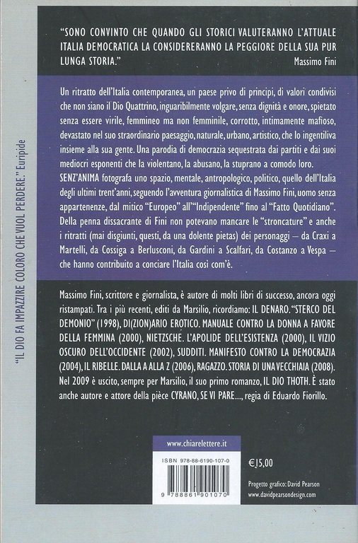 Senz'anima : Italia 1980-2010