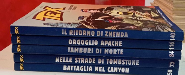 Serie Tex collezione storica a colori nn. 58,75,84,116,140. | Immagine Gallery 1