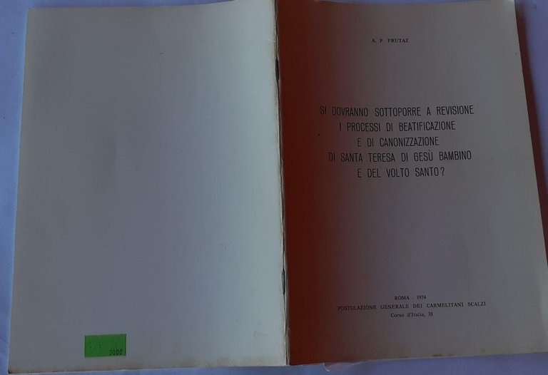 Si dovranno sottoporre a revisione