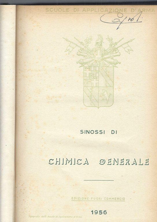 SINOSSI DI CHIMICA GENERALE
