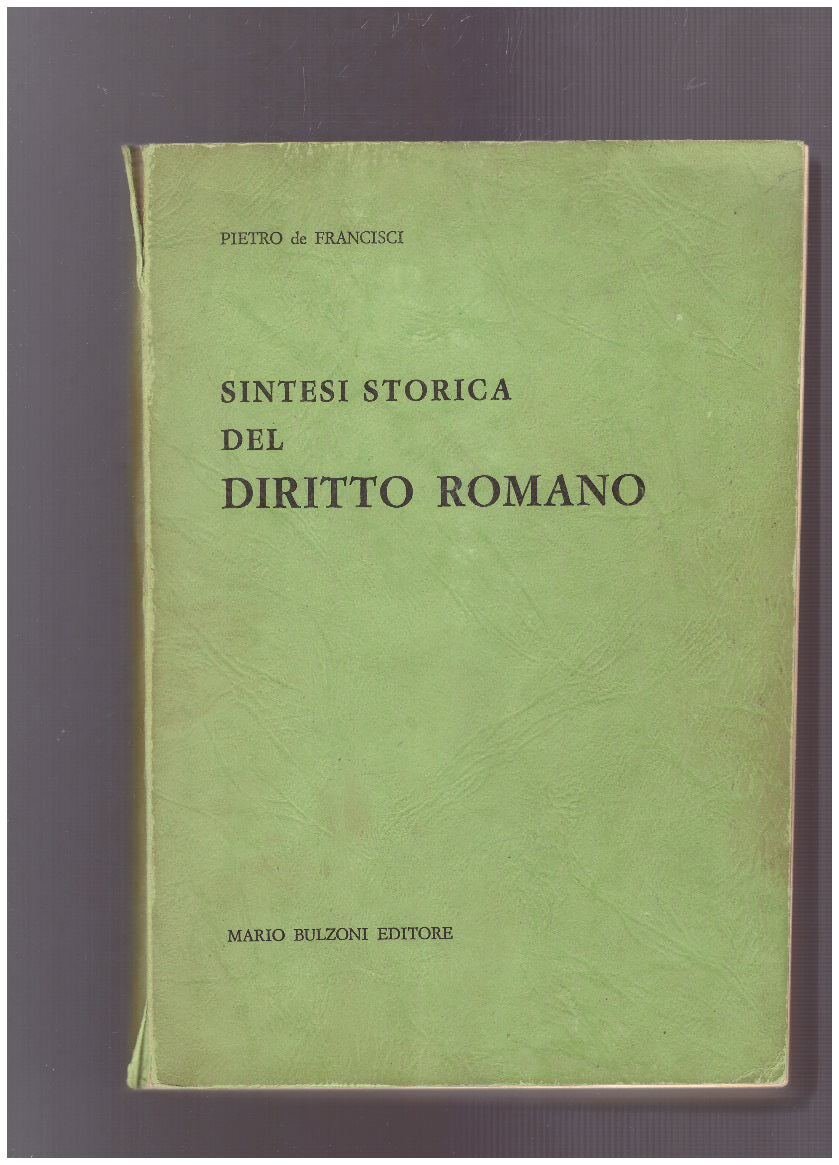 Sintesi storica del diritto romano