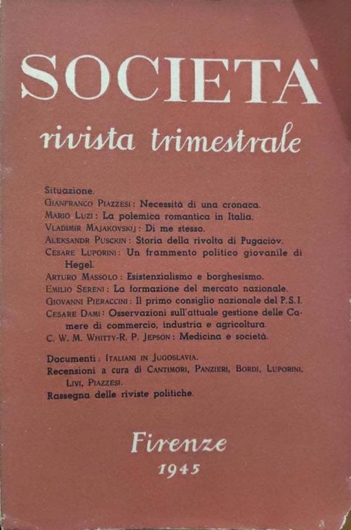 Società. N.3 (1945)
