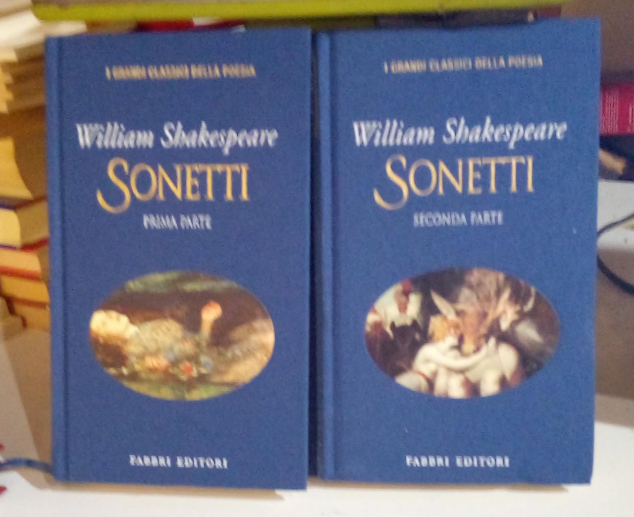 Sonetti, prima e seconda parte, due volumi.