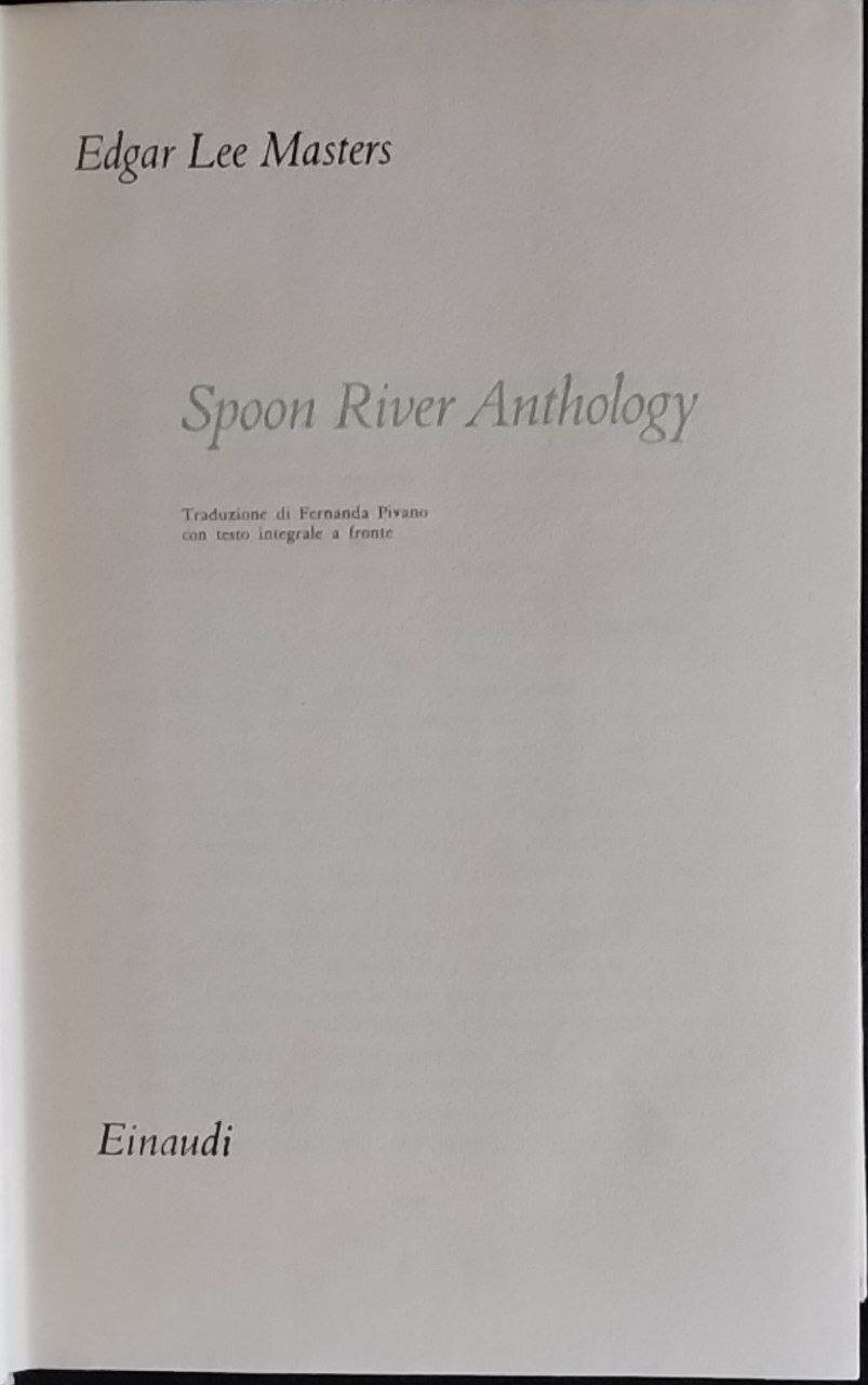 Spoon River Anthology | Immagine principale