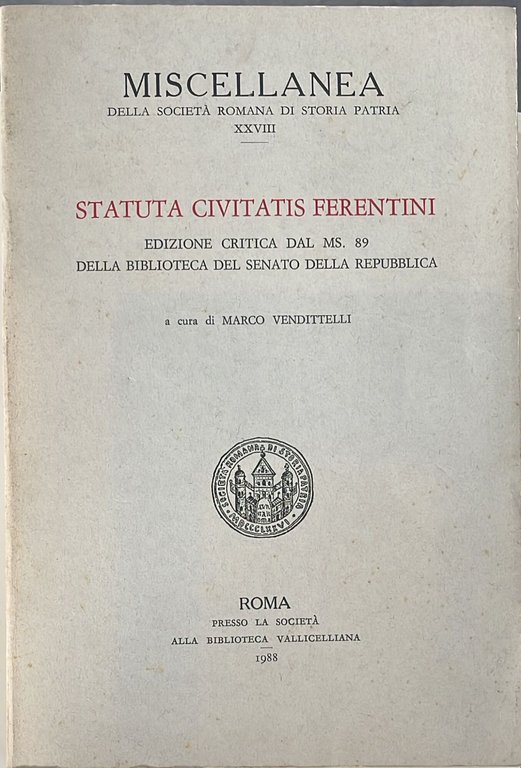 Statuta civitatis Ferentini