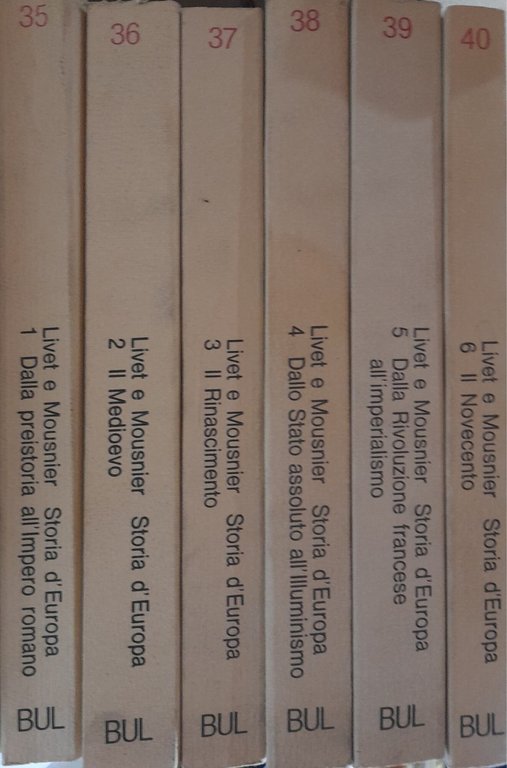 Storia d'Europa (6 volumi)