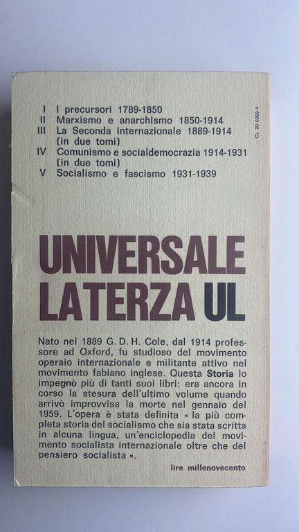Storia del pensiero socialista. 1850-1890. II