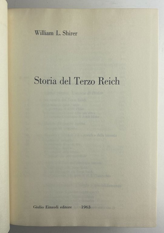 Storia del Terzo Reich