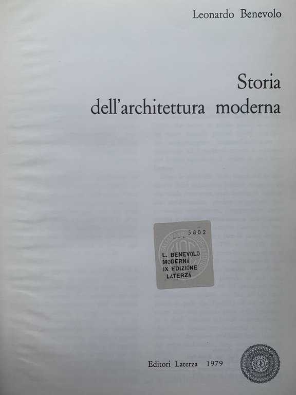 Storia dell'architettura moderna