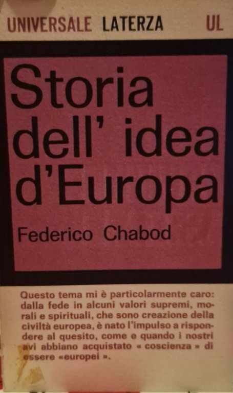 Storia dell'idea d'Europa
