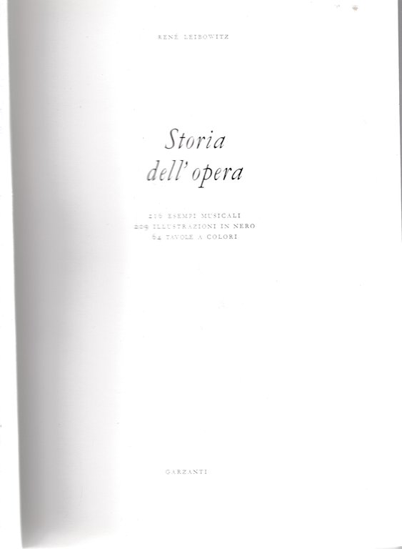 Storia dell'opera