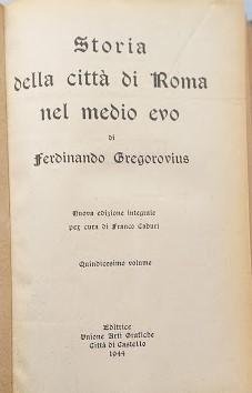 Storia della città di Roma nel medio evo, vol. 15