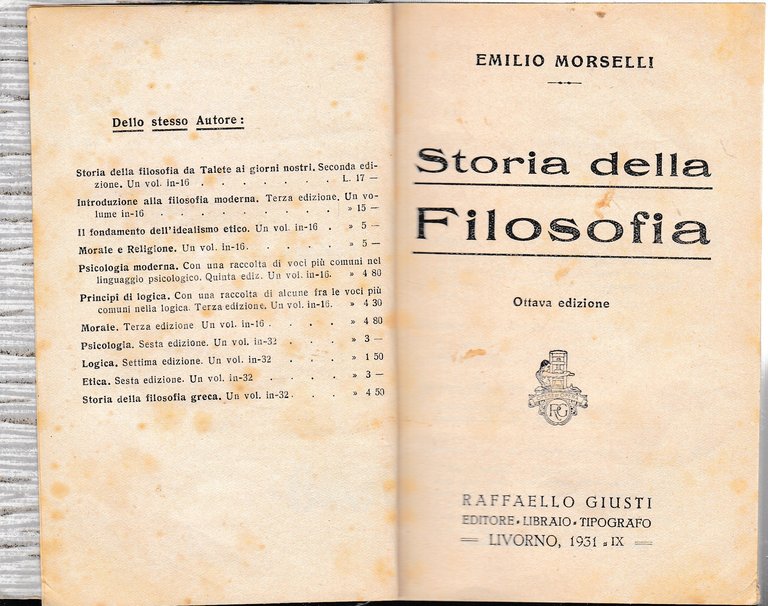 Storia della filosofia