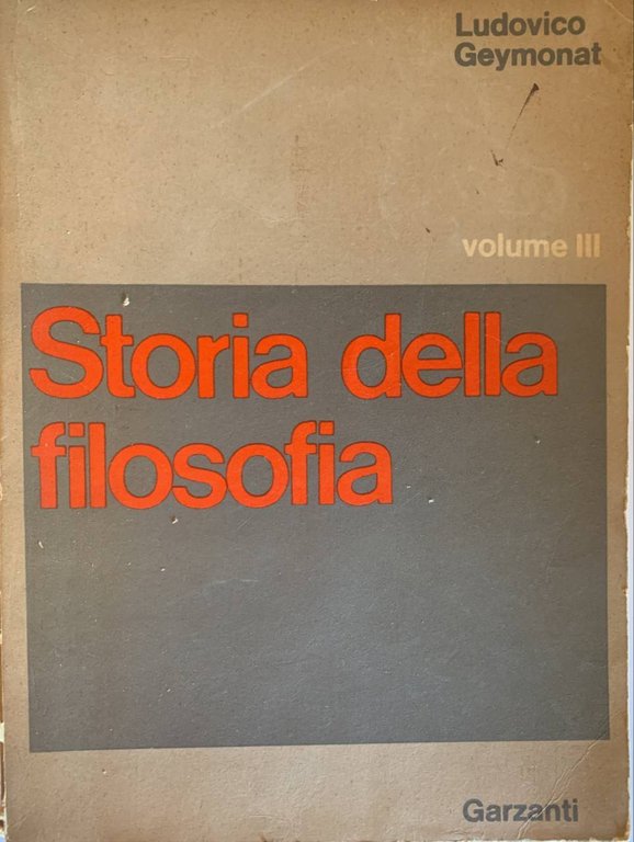 Storia della filosofia