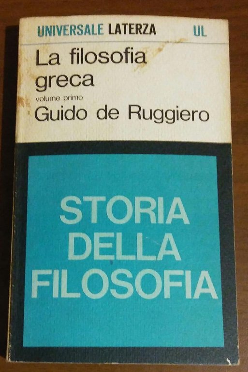STORIA DELLA FILOSOFIA