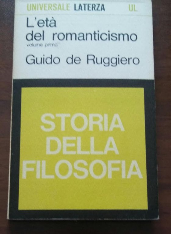 Storia della filosofia l'età del romanticismo 