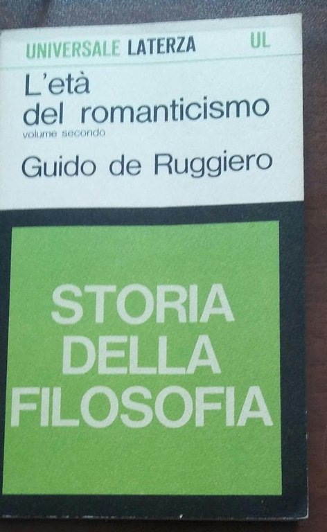 Storia della filosofia l'età del romanticismo