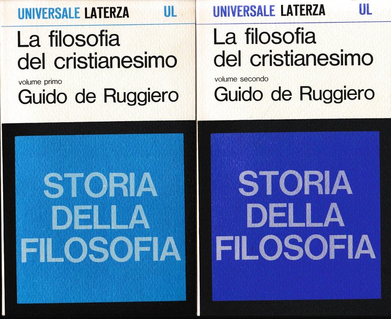 Storia della filosofia. La filosofia del cristianesimo, due volumi